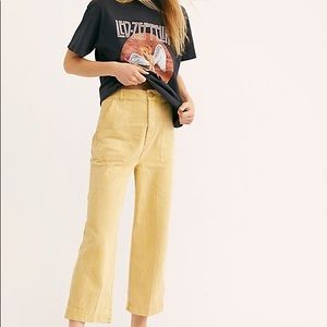 Free People Yellow Pants